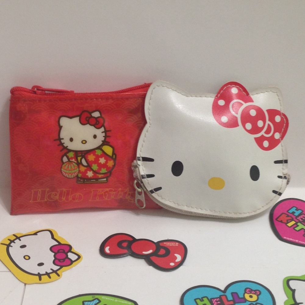 Cute Hello Kitty Coin Purses Set Kawaii Sanrio